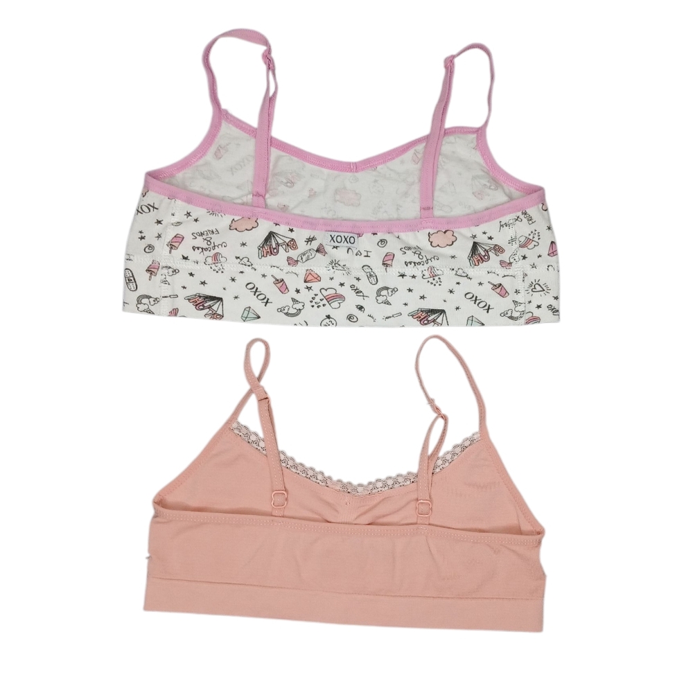 XOXO Girls Teens Printed Bralette Bundle of 2 - Picture 2 of 10